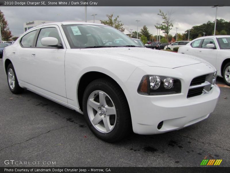 Stone White / Dark Slate Gray 2010 Dodge Charger SE