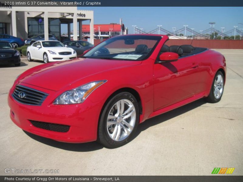 Vibrant Red / Graphite 2010 Infiniti G 37 Convertible