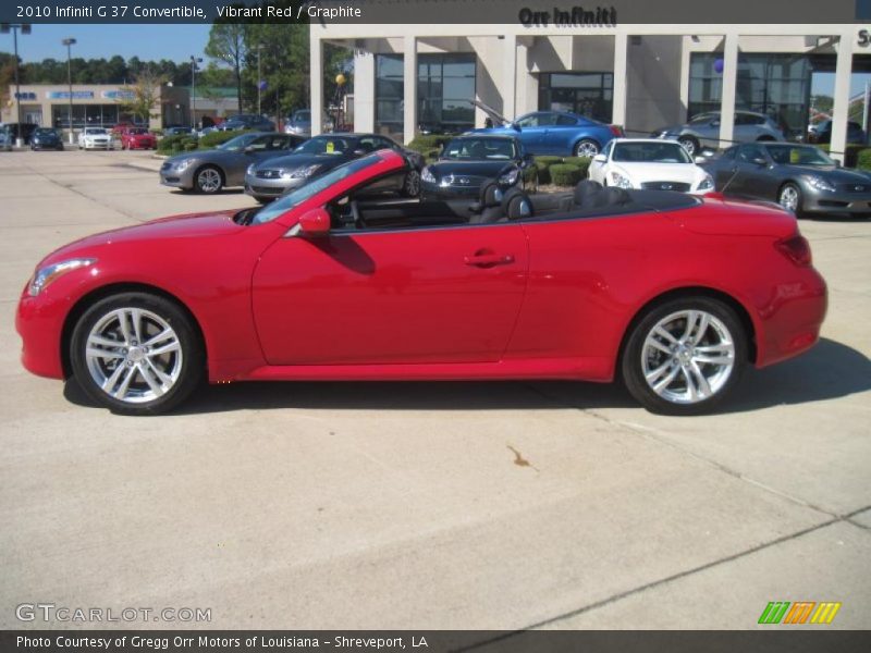 Vibrant Red / Graphite 2010 Infiniti G 37 Convertible