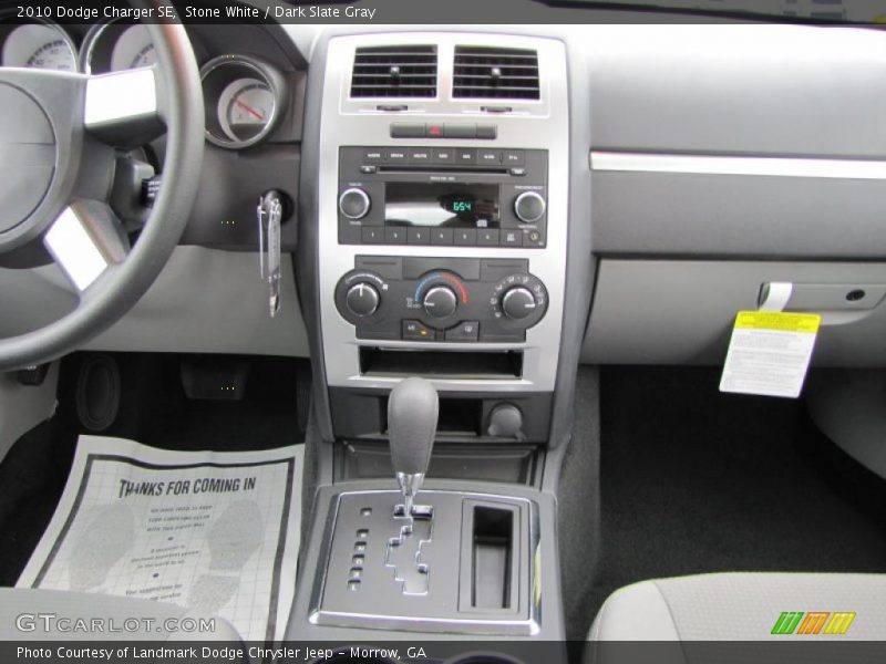 Stone White / Dark Slate Gray 2010 Dodge Charger SE