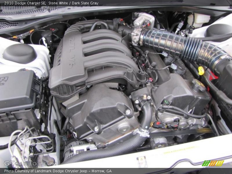 Stone White / Dark Slate Gray 2010 Dodge Charger SE