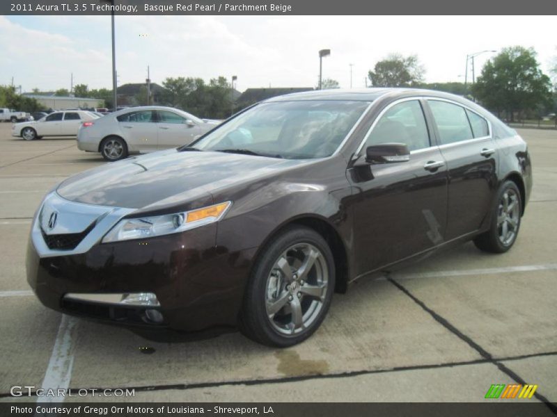 Basque Red Pearl / Parchment Beige 2011 Acura TL 3.5 Technology