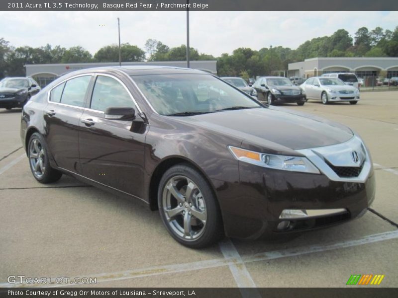 Basque Red Pearl / Parchment Beige 2011 Acura TL 3.5 Technology