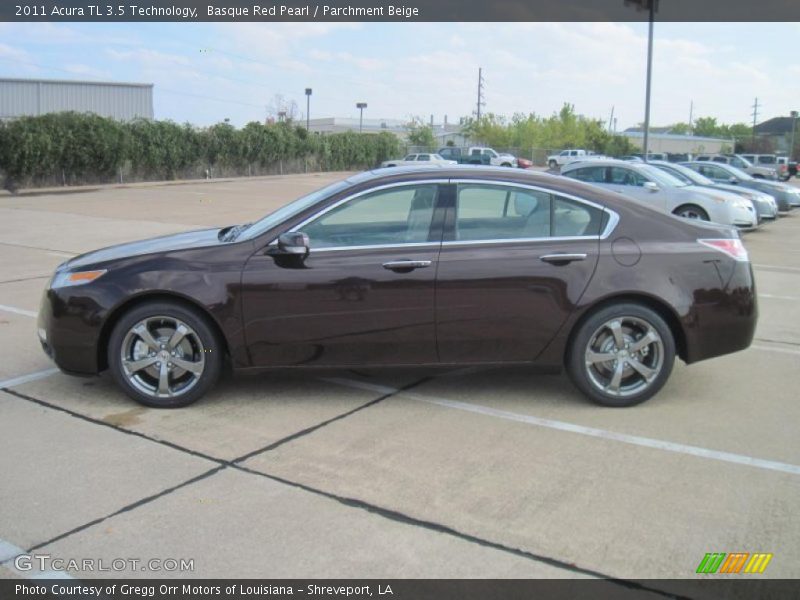 Basque Red Pearl / Parchment Beige 2011 Acura TL 3.5 Technology