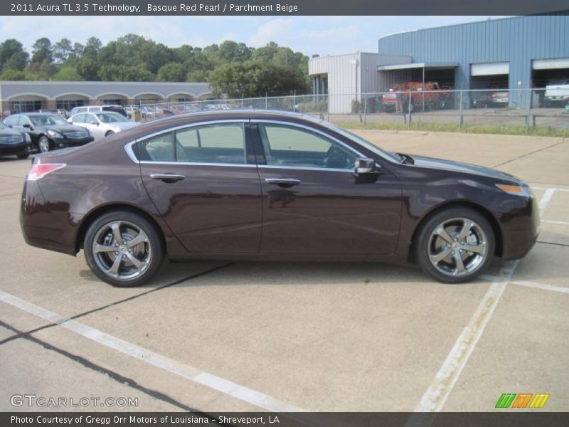 Basque Red Pearl / Parchment Beige 2011 Acura TL 3.5 Technology