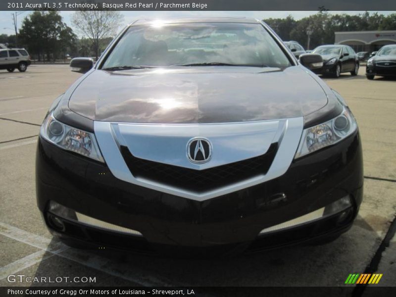 Basque Red Pearl / Parchment Beige 2011 Acura TL 3.5 Technology