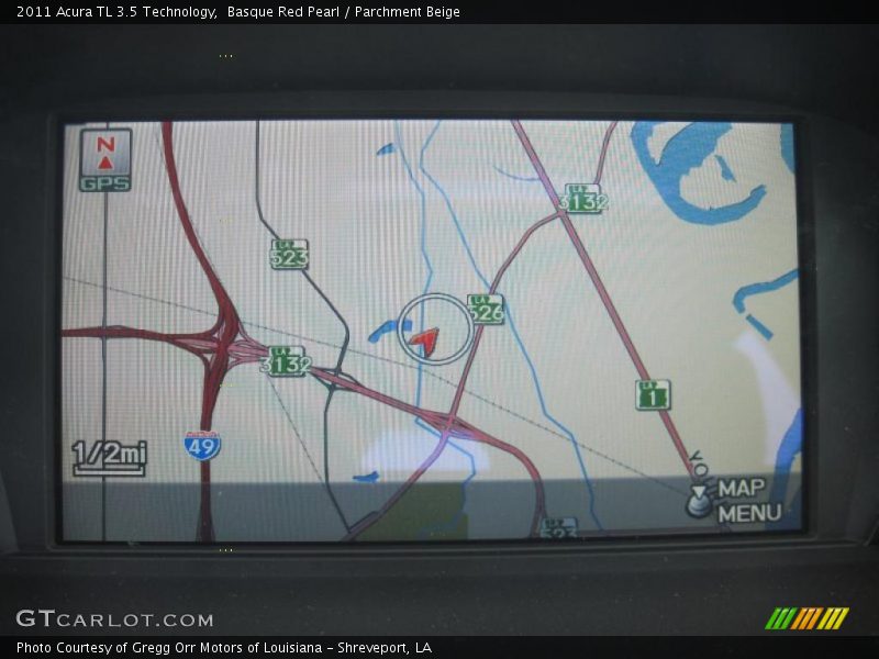 Navigation of 2011 TL 3.5 Technology