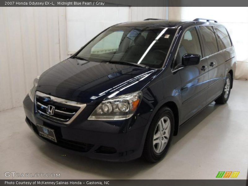 Midnight Blue Pearl / Gray 2007 Honda Odyssey EX-L