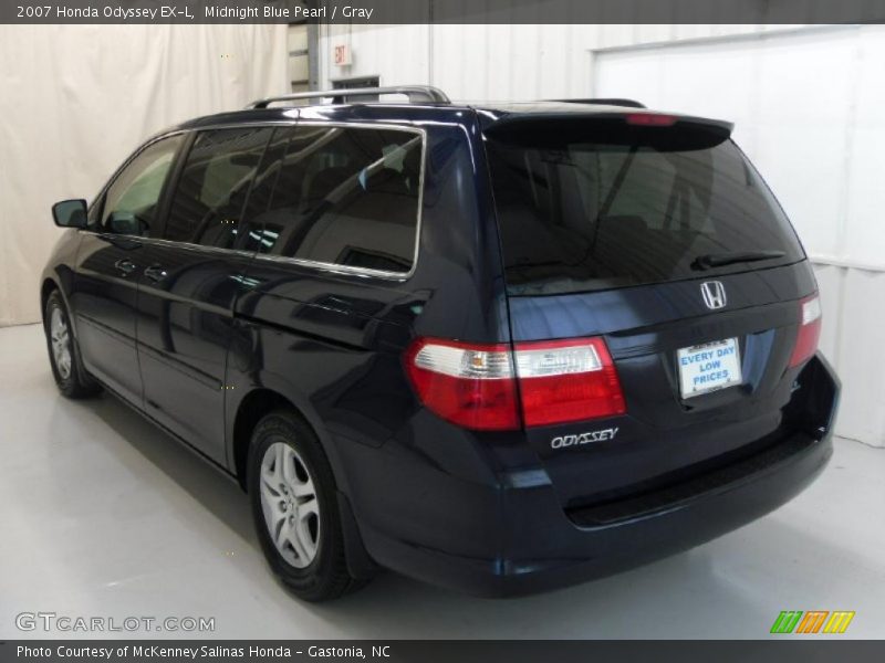 Midnight Blue Pearl / Gray 2007 Honda Odyssey EX-L