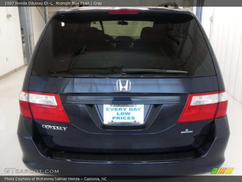 Midnight Blue Pearl / Gray 2007 Honda Odyssey EX-L