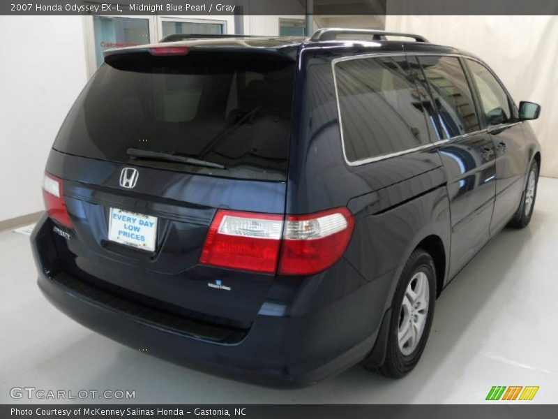 Midnight Blue Pearl / Gray 2007 Honda Odyssey EX-L