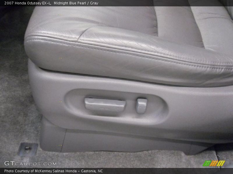 Midnight Blue Pearl / Gray 2007 Honda Odyssey EX-L
