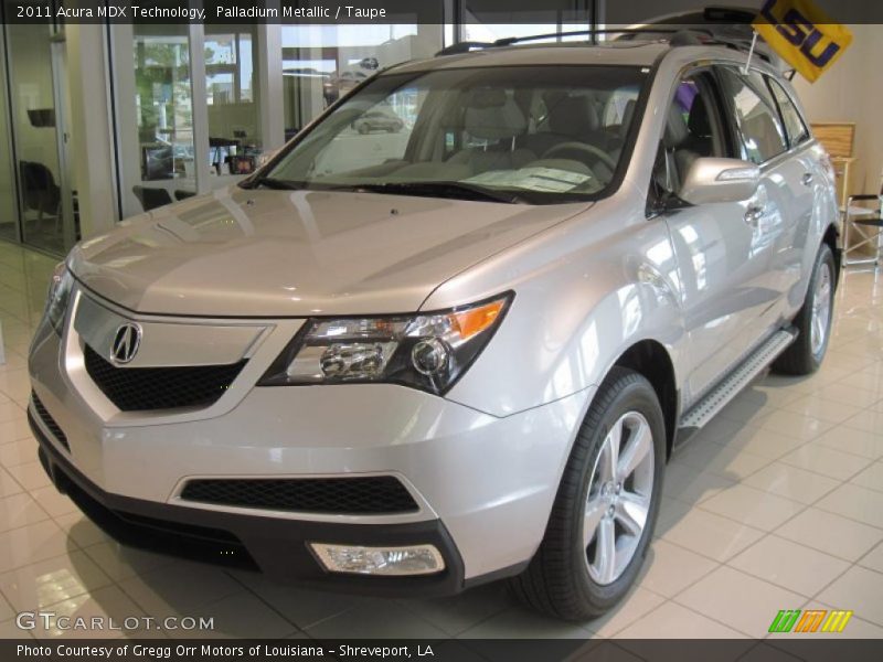 Palladium Metallic / Taupe 2011 Acura MDX Technology