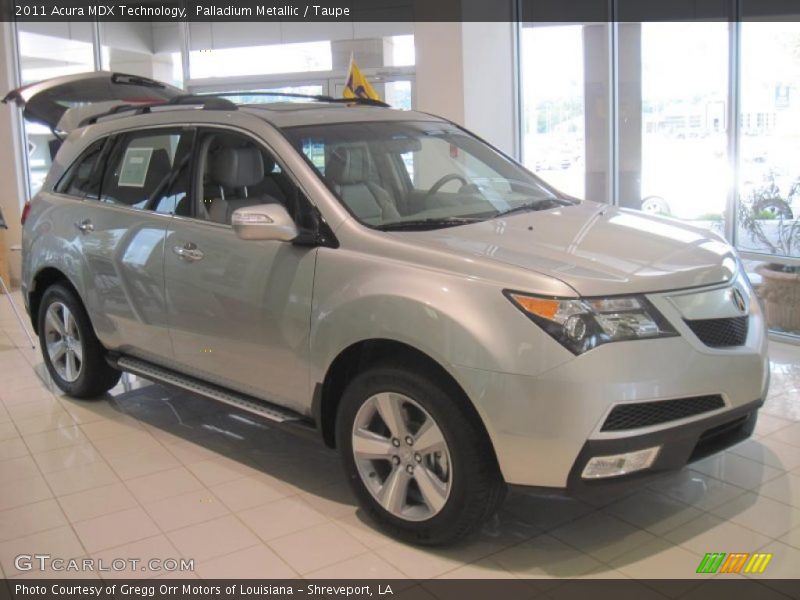 Palladium Metallic / Taupe 2011 Acura MDX Technology