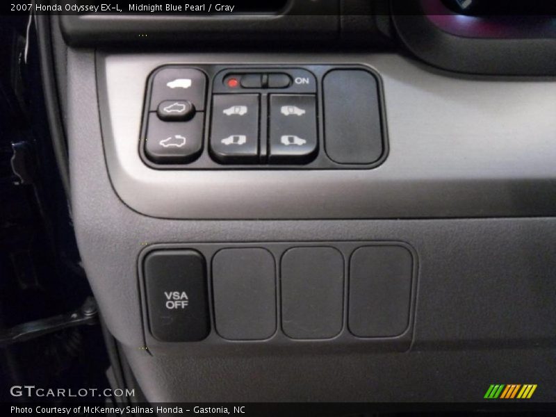 Midnight Blue Pearl / Gray 2007 Honda Odyssey EX-L