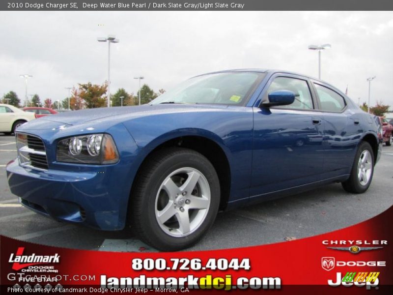Deep Water Blue Pearl / Dark Slate Gray/Light Slate Gray 2010 Dodge Charger SE