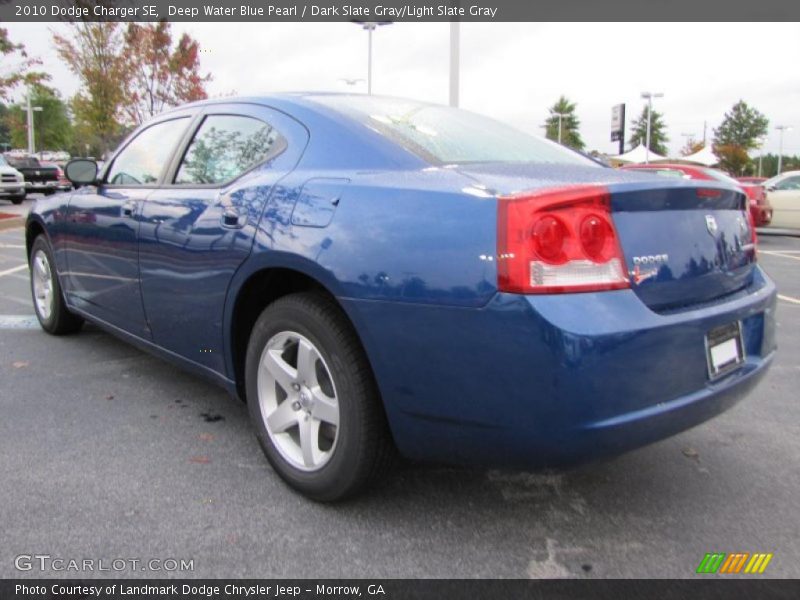Deep Water Blue Pearl / Dark Slate Gray/Light Slate Gray 2010 Dodge Charger SE