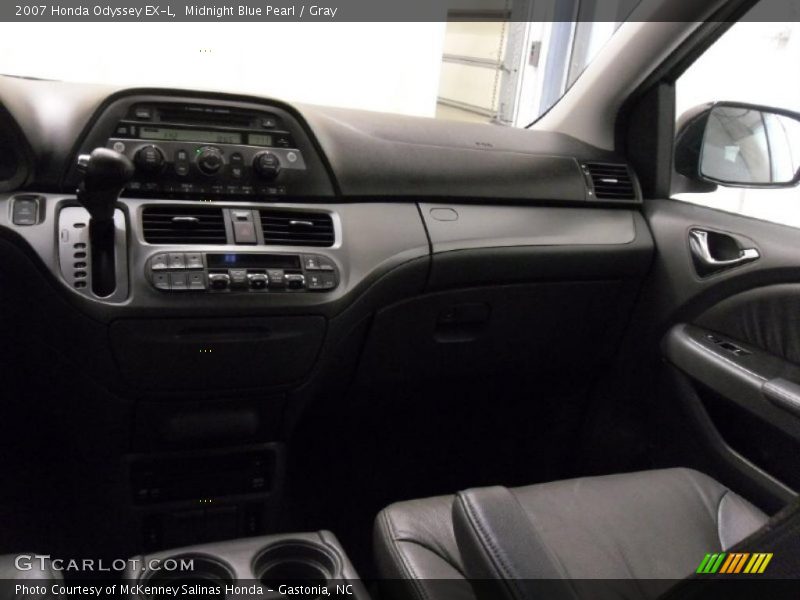 Midnight Blue Pearl / Gray 2007 Honda Odyssey EX-L