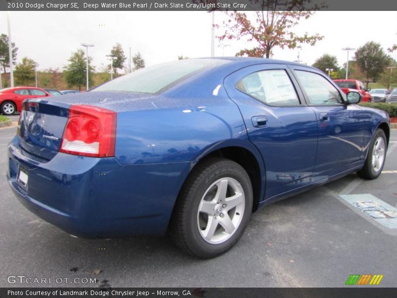 Deep Water Blue Pearl / Dark Slate Gray/Light Slate Gray 2010 Dodge Charger SE