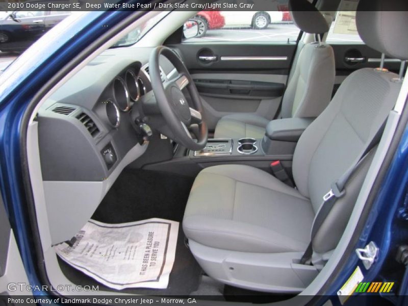Deep Water Blue Pearl / Dark Slate Gray/Light Slate Gray 2010 Dodge Charger SE