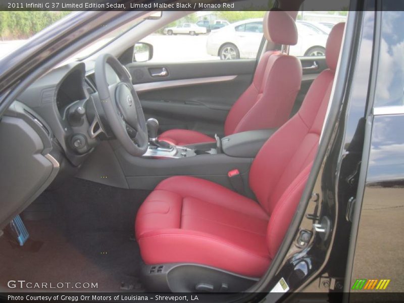  2011 G 37 Limited Edition Sedan Monaco Red Interior