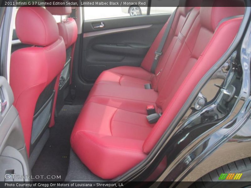  2011 G 37 Limited Edition Sedan Monaco Red Interior