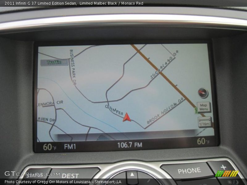 Navigation of 2011 G 37 Limited Edition Sedan