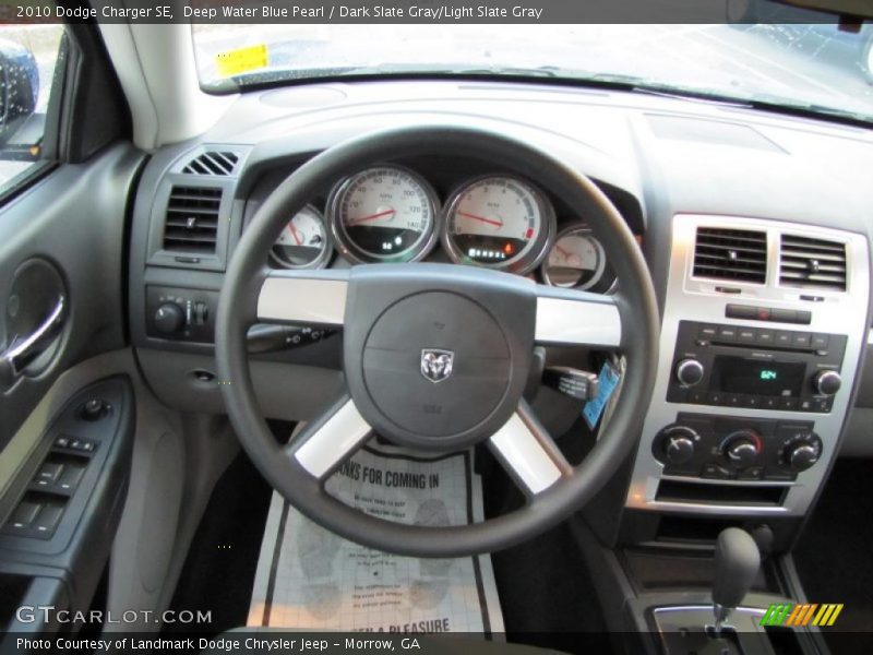 Deep Water Blue Pearl / Dark Slate Gray/Light Slate Gray 2010 Dodge Charger SE