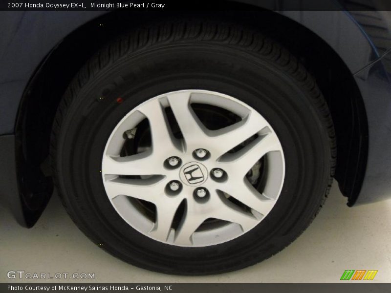 Midnight Blue Pearl / Gray 2007 Honda Odyssey EX-L