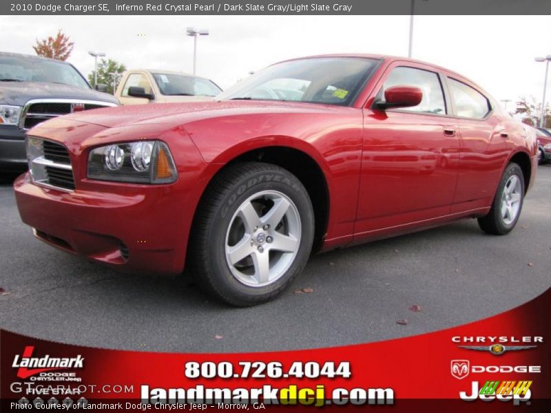 Inferno Red Crystal Pearl / Dark Slate Gray/Light Slate Gray 2010 Dodge Charger SE