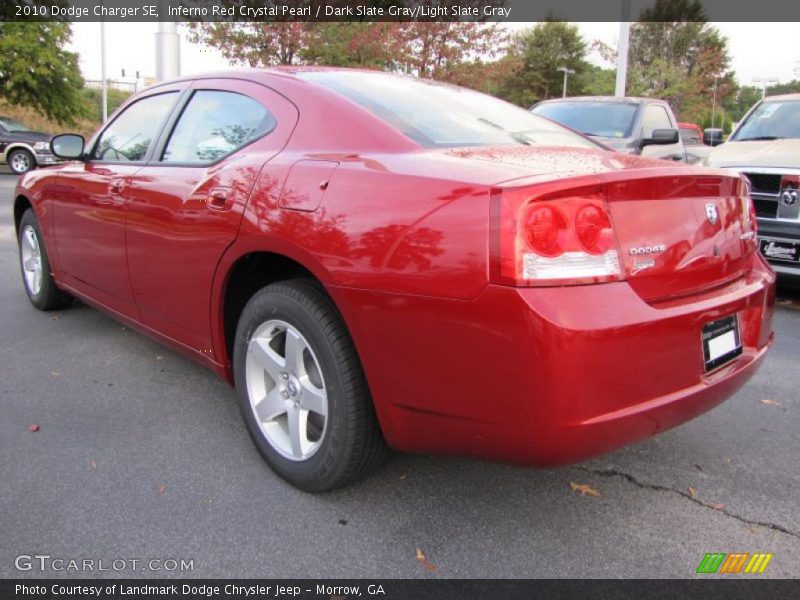 Inferno Red Crystal Pearl / Dark Slate Gray/Light Slate Gray 2010 Dodge Charger SE