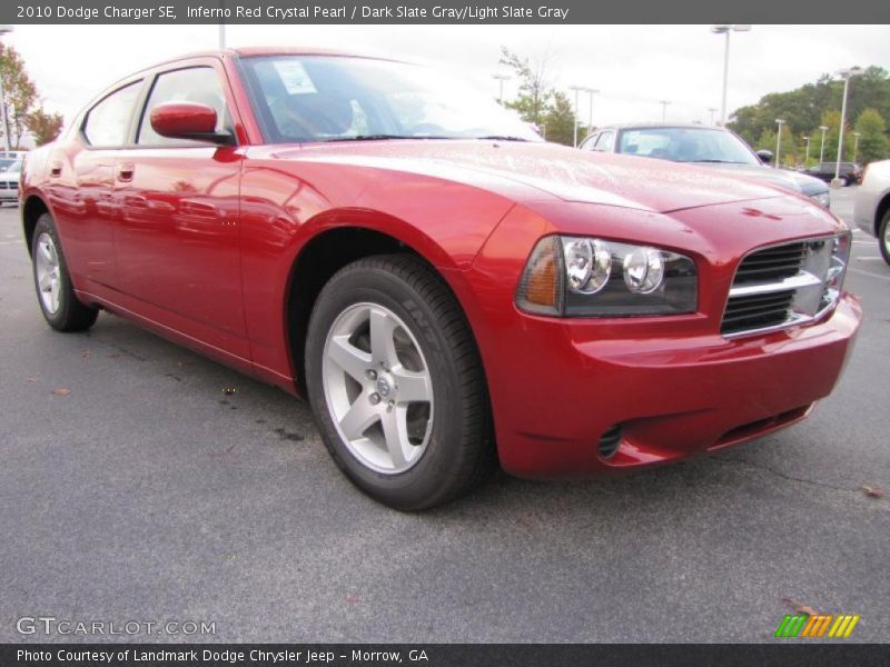 Inferno Red Crystal Pearl / Dark Slate Gray/Light Slate Gray 2010 Dodge Charger SE