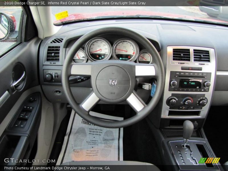 Inferno Red Crystal Pearl / Dark Slate Gray/Light Slate Gray 2010 Dodge Charger SE