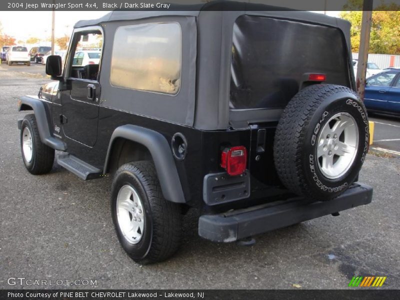 Black / Dark Slate Gray 2004 Jeep Wrangler Sport 4x4