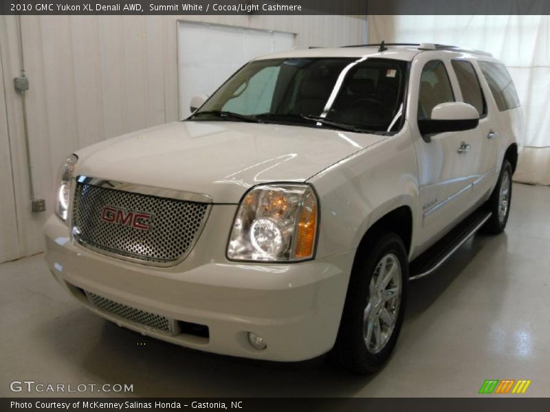 Summit White / Cocoa/Light Cashmere 2010 GMC Yukon XL Denali AWD