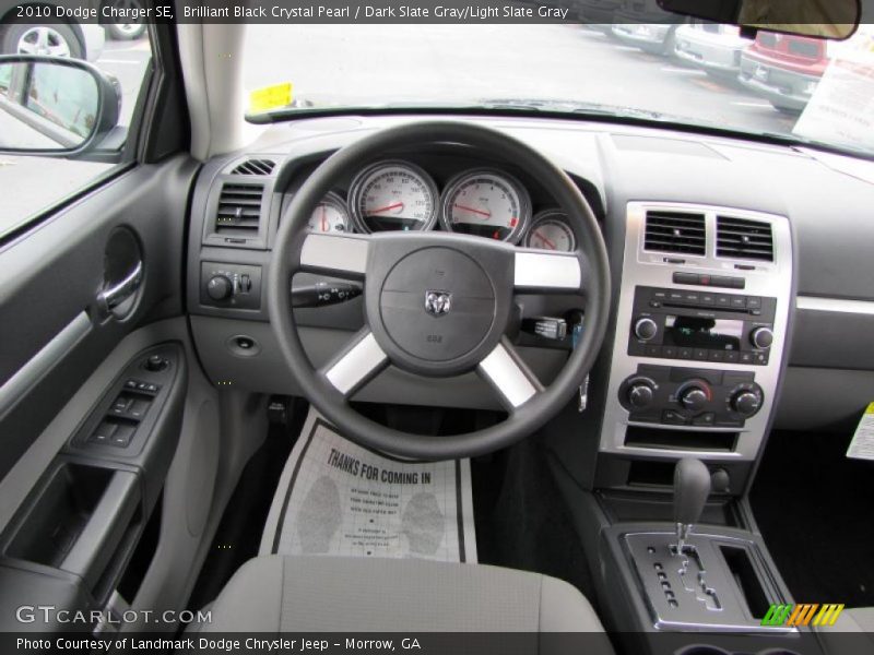 Brilliant Black Crystal Pearl / Dark Slate Gray/Light Slate Gray 2010 Dodge Charger SE