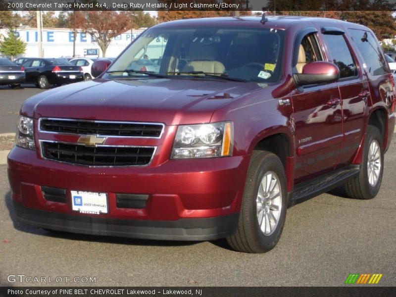 Deep Ruby Metallic / Light Cashmere/Ebony 2008 Chevrolet Tahoe Hybrid 4x4