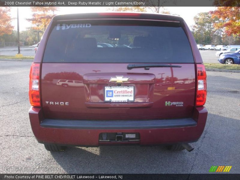 Deep Ruby Metallic / Light Cashmere/Ebony 2008 Chevrolet Tahoe Hybrid 4x4