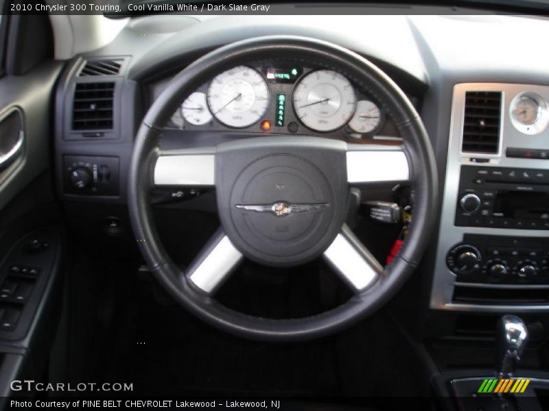 Cool Vanilla White / Dark Slate Gray 2010 Chrysler 300 Touring