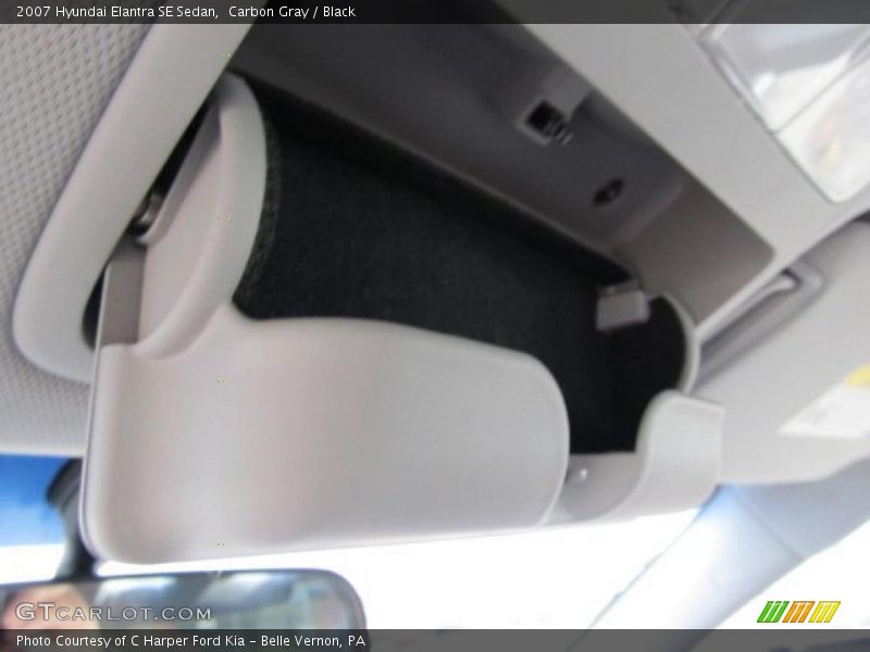 Carbon Gray / Black 2007 Hyundai Elantra SE Sedan