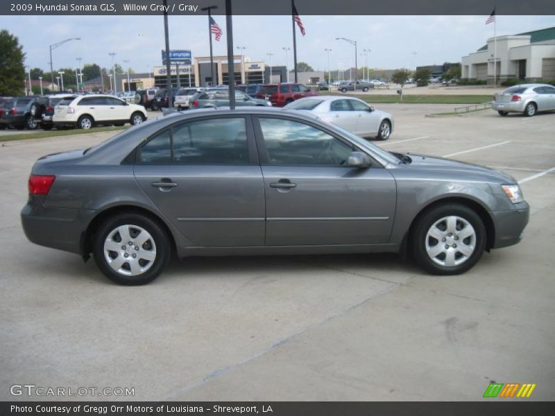 Willow Gray / Gray 2009 Hyundai Sonata GLS