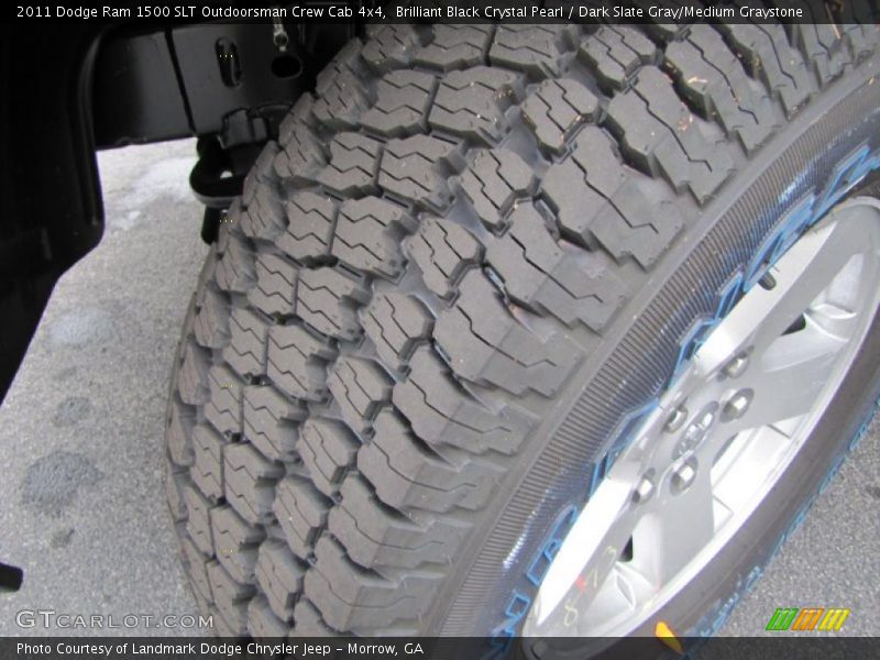 Brilliant Black Crystal Pearl / Dark Slate Gray/Medium Graystone 2011 Dodge Ram 1500 SLT Outdoorsman Crew Cab 4x4