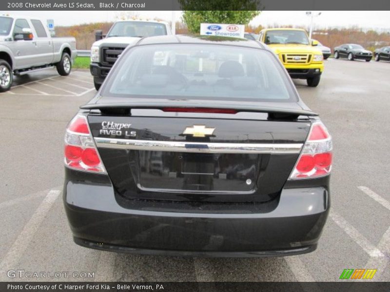 Black / Charcoal 2008 Chevrolet Aveo LS Sedan