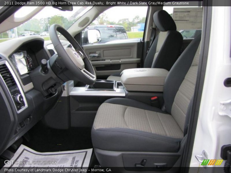  2011 Ram 3500 HD Big Horn Crew Cab 4x4 Dually Dark Slate Gray/Medium Graystone Interior
