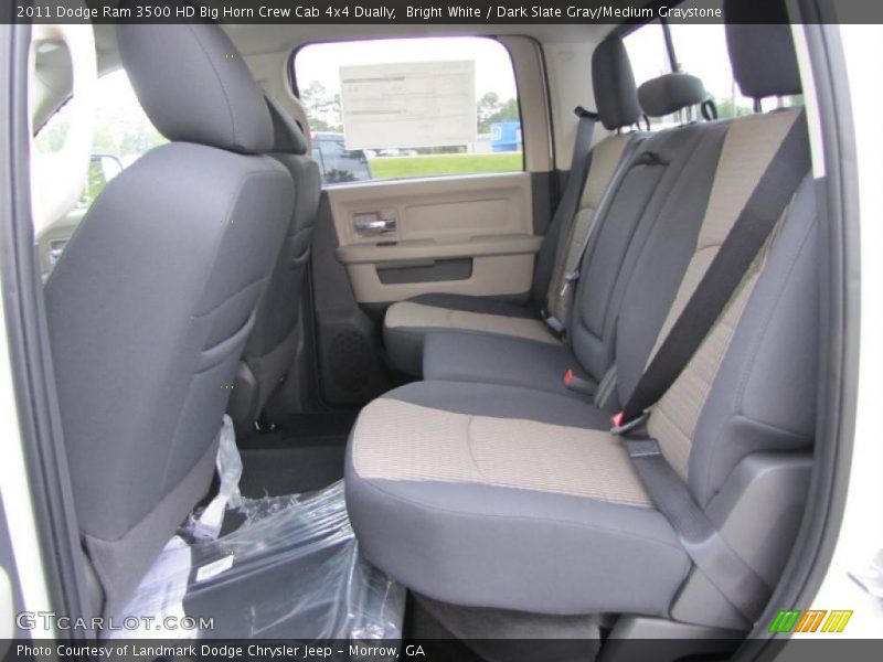  2011 Ram 3500 HD Big Horn Crew Cab 4x4 Dually Dark Slate Gray/Medium Graystone Interior