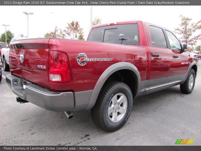 Deep Cherry Red Crystal Pearl / Dark Slate Gray/Medium Graystone 2011 Dodge Ram 1500 SLT Outdoorsman Crew Cab 4x4