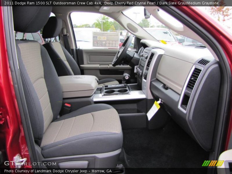 Deep Cherry Red Crystal Pearl / Dark Slate Gray/Medium Graystone 2011 Dodge Ram 1500 SLT Outdoorsman Crew Cab 4x4