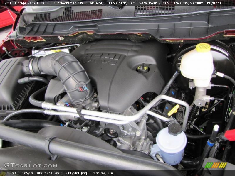 Deep Cherry Red Crystal Pearl / Dark Slate Gray/Medium Graystone 2011 Dodge Ram 1500 SLT Outdoorsman Crew Cab 4x4