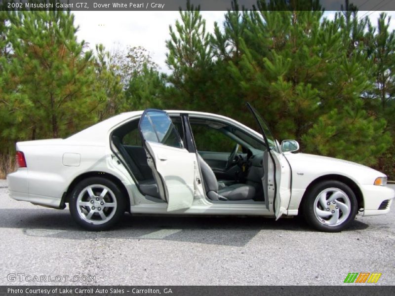 Dover White Pearl / Gray 2002 Mitsubishi Galant GTZ