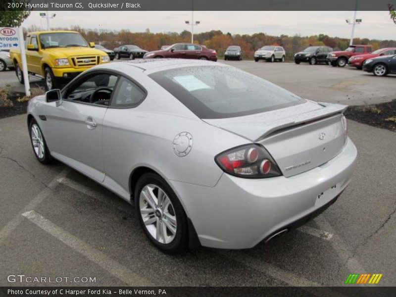 Quicksilver / Black 2007 Hyundai Tiburon GS
